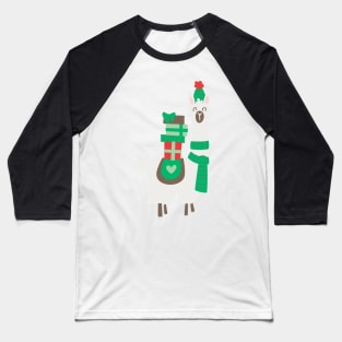 Christmas llama Baseball T-Shirt